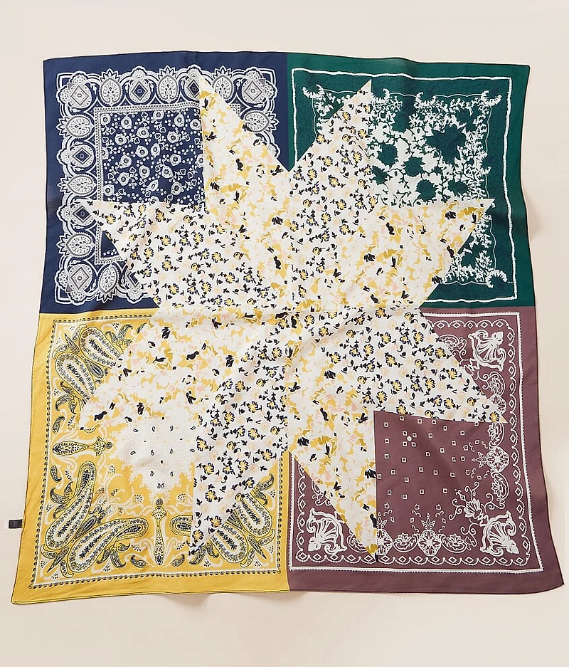 Mixed Print Fashion Scarf