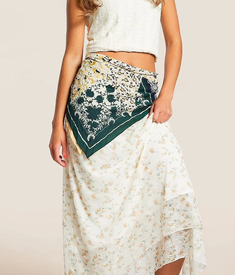 Mixed Print Fashion Scarf