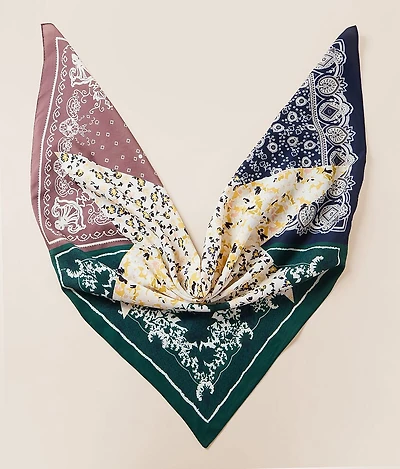 Mixed Print Fashion Scarf