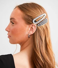 3 Pack Glitz Hair Barrettes