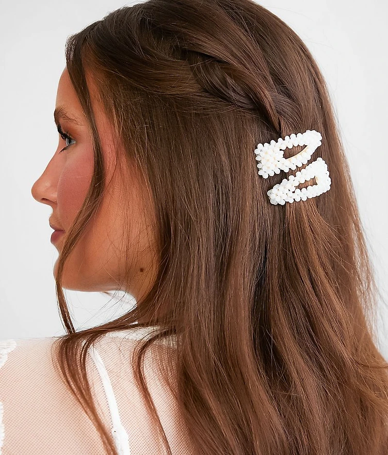 2 Pack Glitz Hair Barrettes
