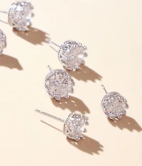 3 Pack Glitz Earring Set