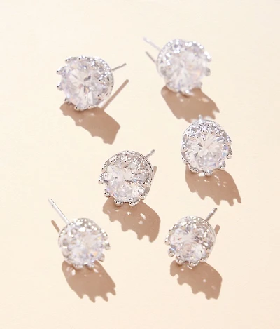 3 Pack Glitz Earring Set