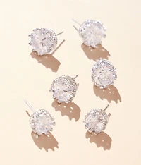 3 Pack Glitz Earring Set