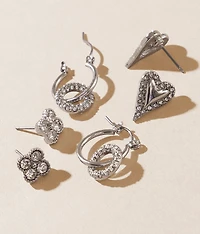 3 Pack Glitz Earring Set
