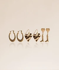3 Pack Western Earring Set