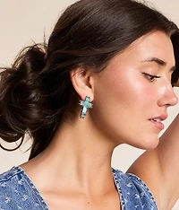 6 Pack Turquoise Statement Earring Set