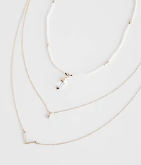 Dainty Layered 2 Pack Necklace Set