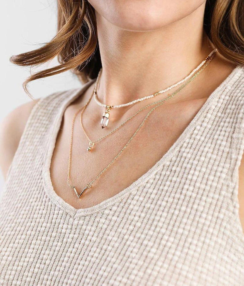 Dainty Layered 2 Pack Necklace Set
