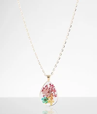 Pressed Flower Necklace