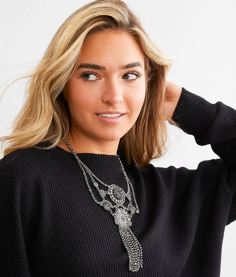 Statement Fringe Necklace