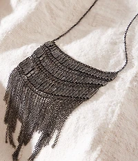 Statement Chain Fringe Necklace