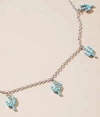 Turquoise Cactus Necklace