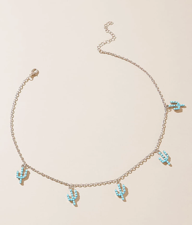 Turquoise Cactus Necklace