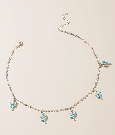 Turquoise Cactus Necklace