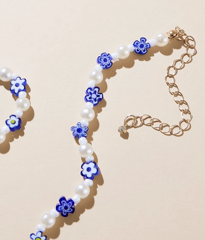 Floral Beaded Necklace