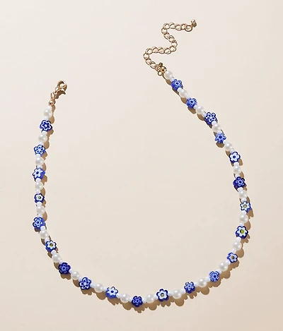 Floral Beaded Necklace