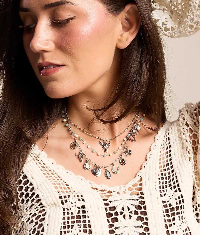 Western Charm Tiered Necklace