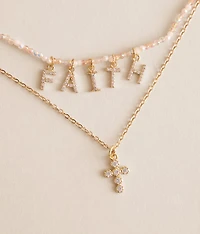 Faith Tiered Necklace