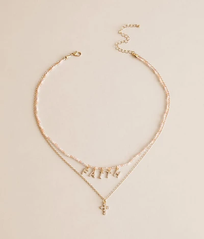 Faith Tiered Necklace