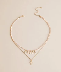 Faith Tiered Necklace