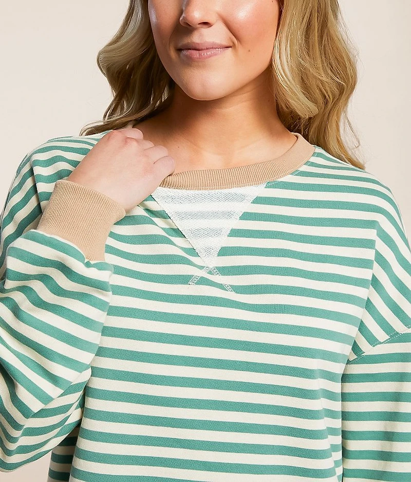 Striped Knit Pullover