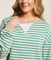 Striped Knit Pullover