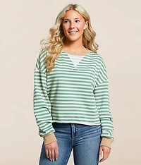 Striped Knit Pullover