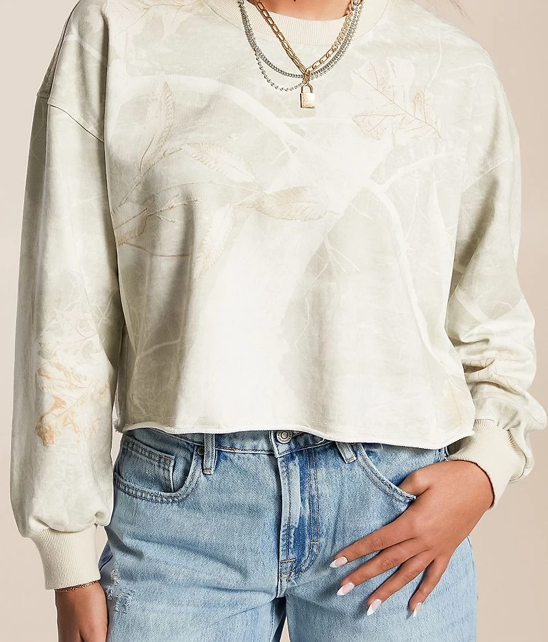 Camo Cropped Pullover