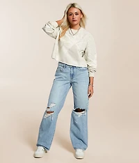 Camo Cropped Pullover