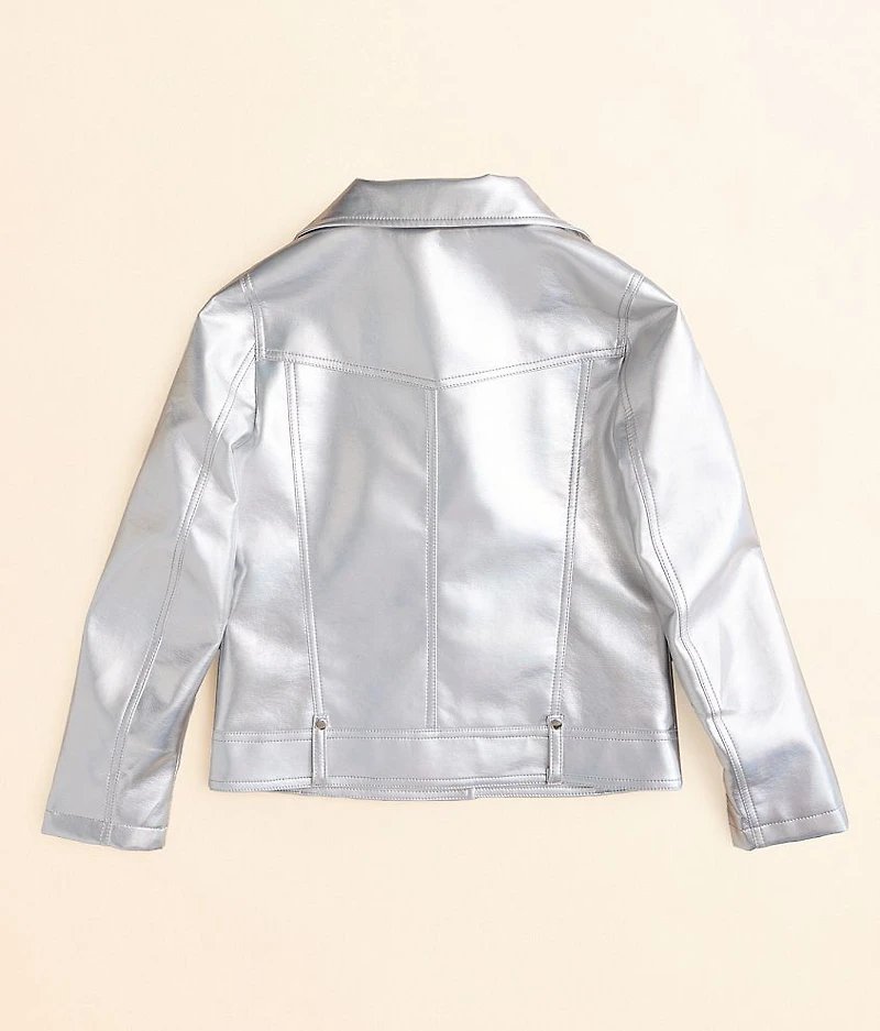 Girls - Metallic Moto Jacket
