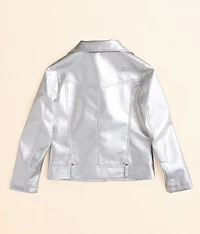 Girls - Metallic Moto Jacket