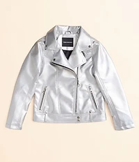 Girls - Metallic Moto Jacket