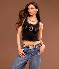 Horseshoe Cropped Tank Top