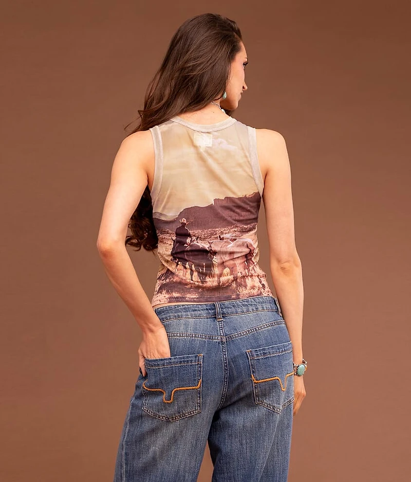 Western Mesh Tank Top