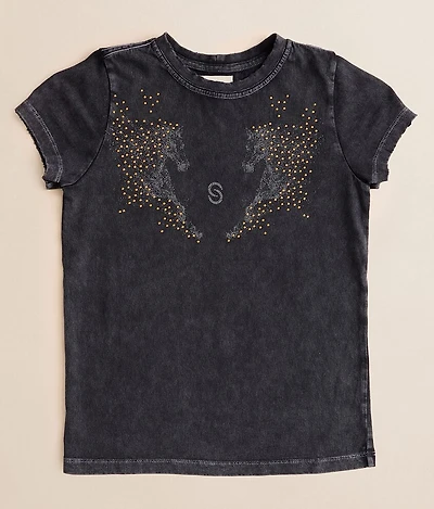 Girls - Faded Horses T-Shirt