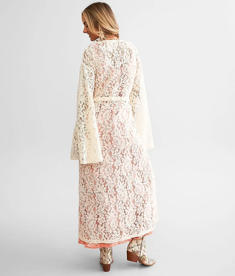 Floral Lace Kimono