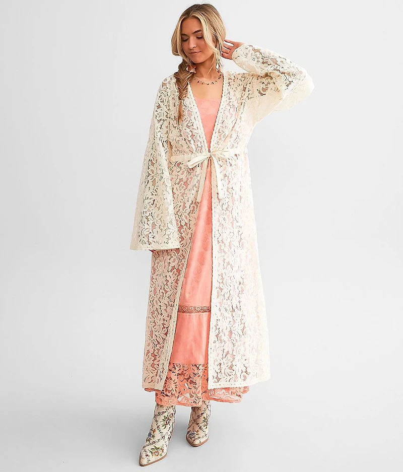 Floral Lace Kimono