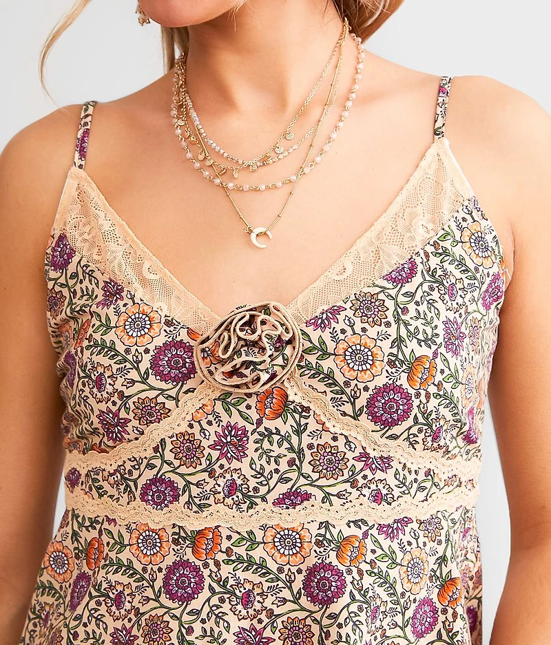 Rosette Lace Tank Top