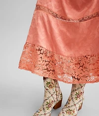 Floral Jacquard Maxi Dress