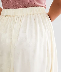 Floral Jacquard Maxi Skirt