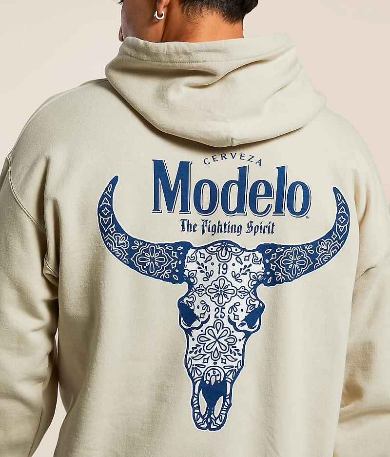Modelo® Cow Skull Hooded Sweatshirt