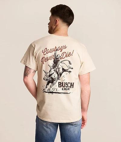 Busch Light Cowboys Never Die T-Shirt