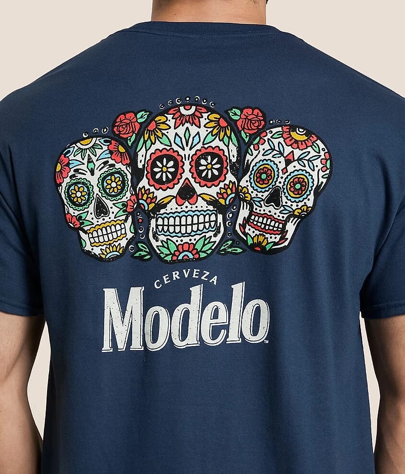 Modelo® Triple Sugar Skull T-Shirt
