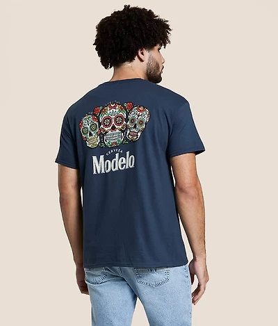 Modelo® Triple Sugar Skull T-Shirt