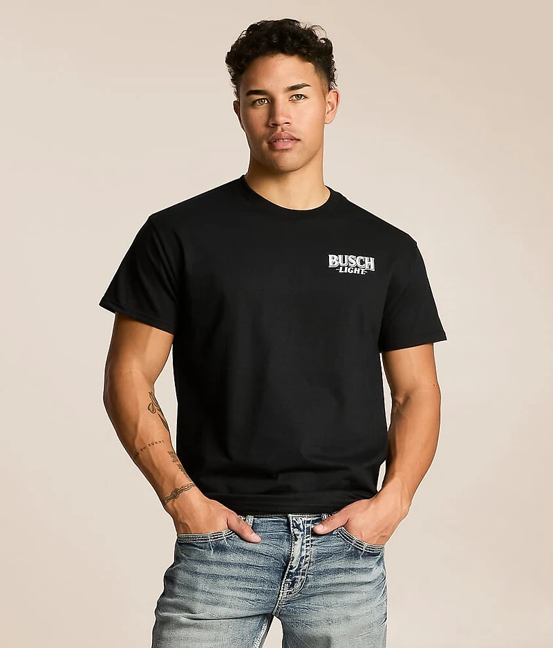 Busch Light Neon Hat & Horns T-Shirt