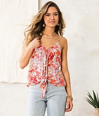 Retro Floral Tank Top