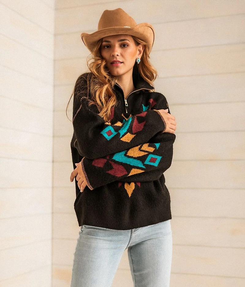 Quarter Zip Pullover Sweater