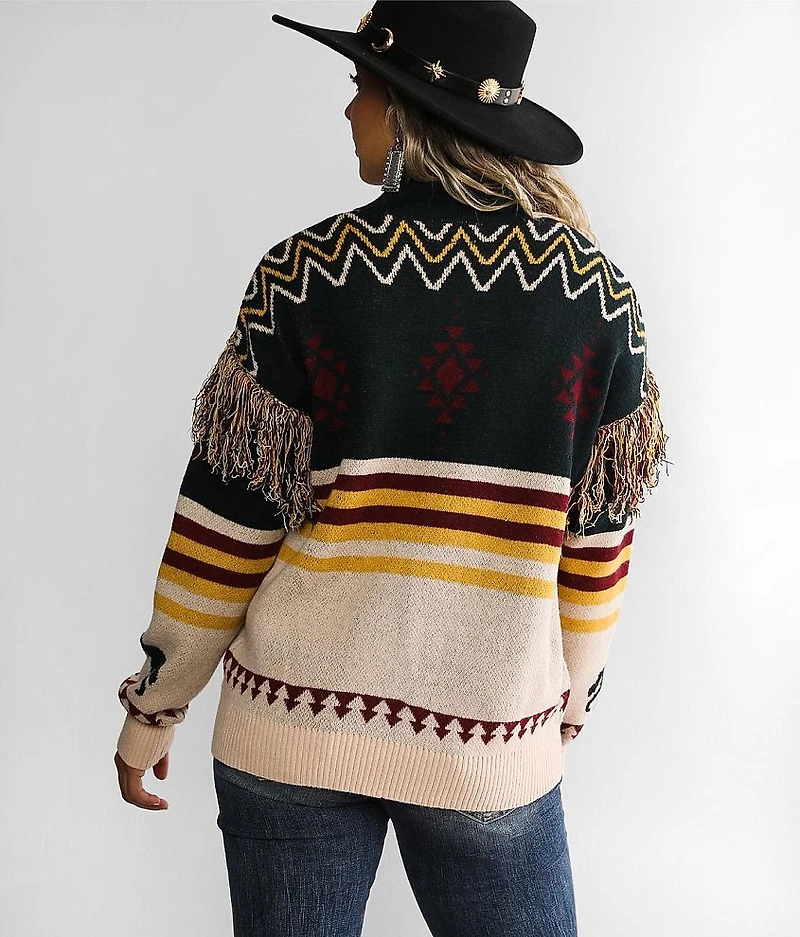 Fringe Pullover Sweater