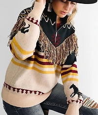 Fringe Pullover Sweater